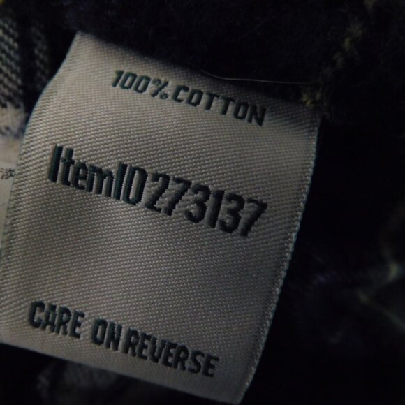 L.L. Bean Plaid Button Down Shirt - Green and White - Picture 4 of 6